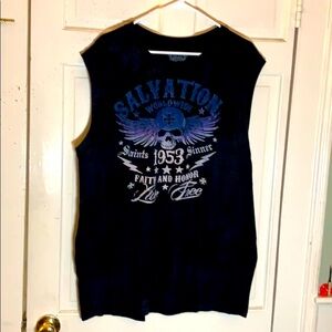 🌺Men’s Black sleeveless top XXL